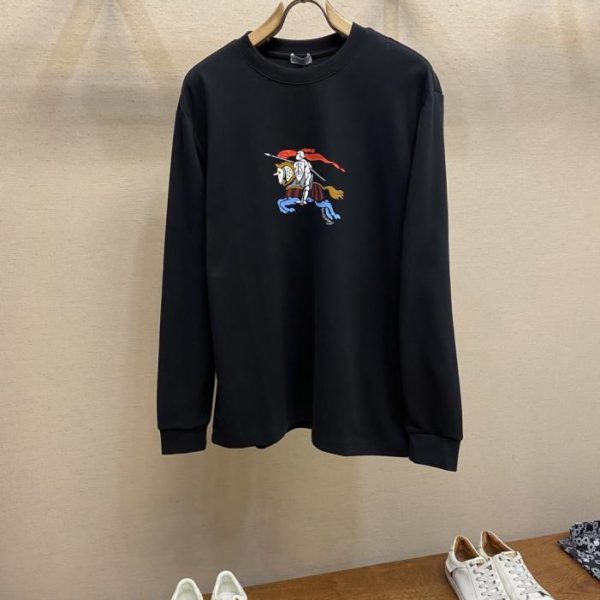 designer,replica,clothing,fake,1:1,lv,luxury,high quality Burberry Colorful Horse-themed Long-Sleeve T-Shirt/Sweatshirt (715KU)