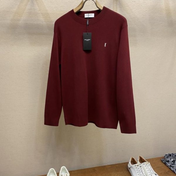 designer,replica,clothing,fake,1:1,lv,luxury,high quality YSL Fall/Winter Wool Blend Knit Sweater, YSL Two-Tone Replica Knitwear (NLLRZ)