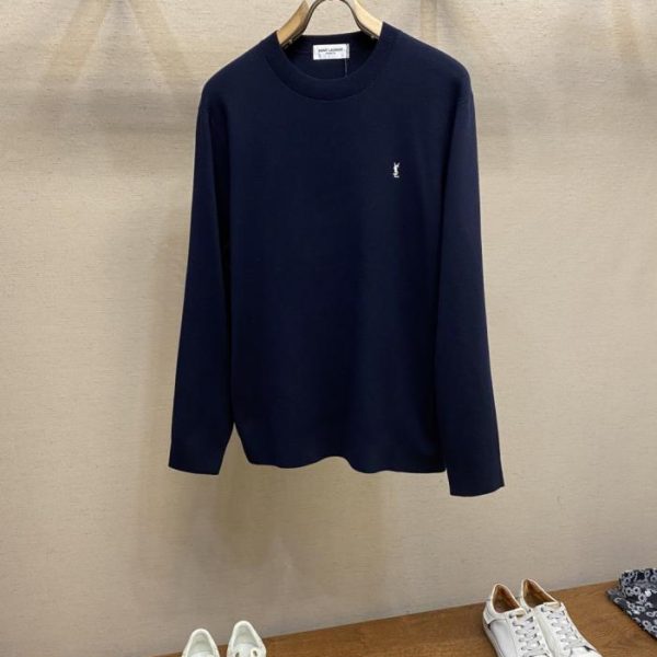 designer,replica,clothing,fake,1:1,lv,luxury,high quality YSL Fall/Winter Wool Blend Knit Sweater, YSL Two-Tone Replica Knitwear (QGG3F)