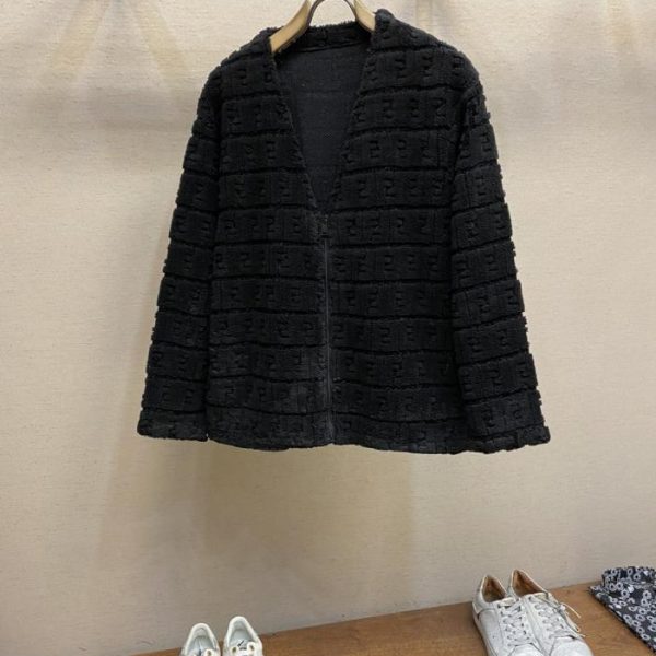 designer,replica,clothing,fake,1:1,lv,luxury,high quality Fendi V-neck cardigan (A05UE)