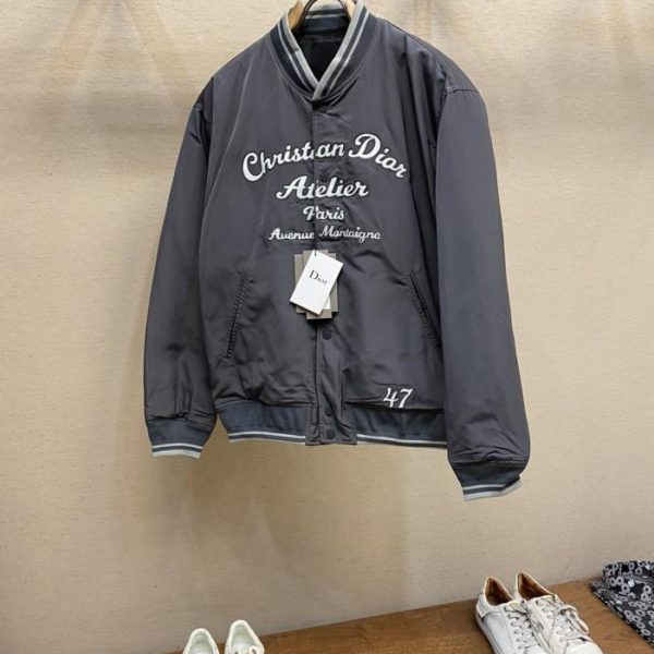 designer,replica,clothing,fake,1:1,lv,luxury,high quality Dior CD Embroidered Thin Down Jacket (7ZNG6)