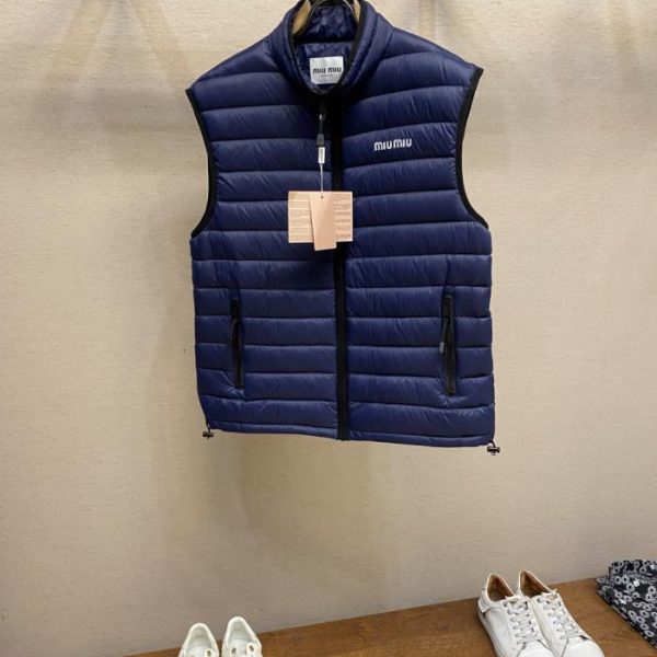 designer,replica,clothing,fake,1:1,lv,luxury,high quality Miu Miu Embroidered Down Vest (LX28V)