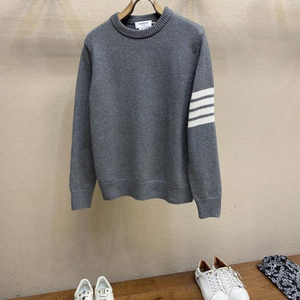 designer,replica,clothing,fake,1:1,lv,luxury,high quality 【TB23 New Crew Neck Sweater】100% Wool (WFFGU)