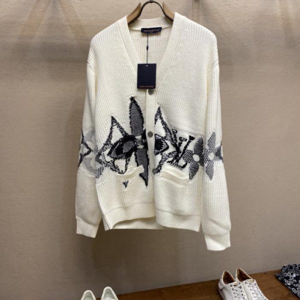 designer,replica,clothing,fake,1:1,lv,luxury,high quality Louis Vuitton ZOGIR three-color knitted cardigan