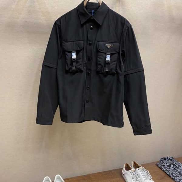 designer,replica,clothing,fake,1:1,lv,luxury,high quality Prada Urban Functional Re_Nylon Regenerated Nylon Shirt/Jacket (RLU4S)