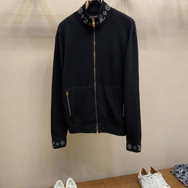 designer,replica,clothing,fake,1:1,lv,luxury,high quality Louis Vuitton monogram zip-up cardigan (ADXM0)
