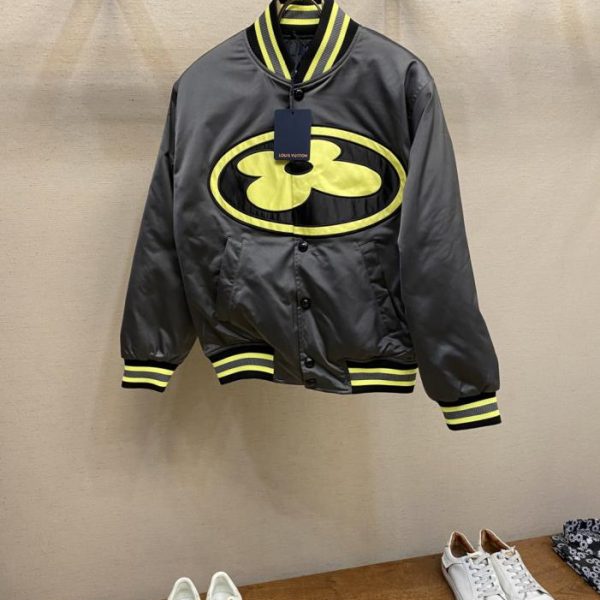 designer,replica,clothing,fake,1:1,lv,luxury,high quality LV ️Dry Clean Only Fall/Winter Silk Satin Baseball Jacket with Waistband (8V0JF)