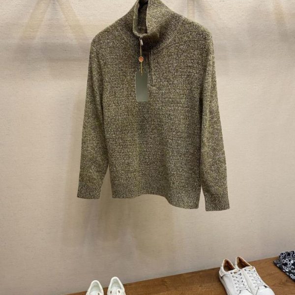designer,replica,clothing,fake,1:1,lv,luxury,high quality LP high-quality imitation pure wool half-zip polo collar knit sweater (J2C50)