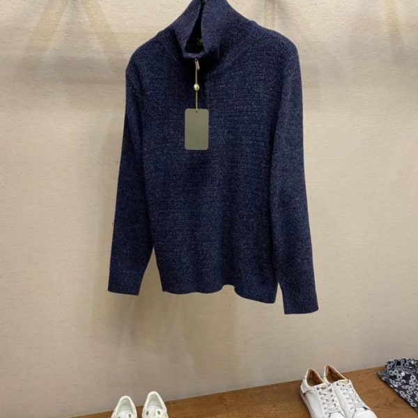 designer,replica,clothing,fake,1:1,lv,luxury,high quality LP high-quality imitation pure wool half-zip polo collar knit sweater (X8TM8)