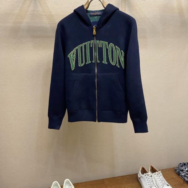 designer,replica,clothing,fake,1:1,lv,luxury,high quality LV Reversible Hoodie, Double-sided Cotton-Wool Blend Knit (CO8CT)