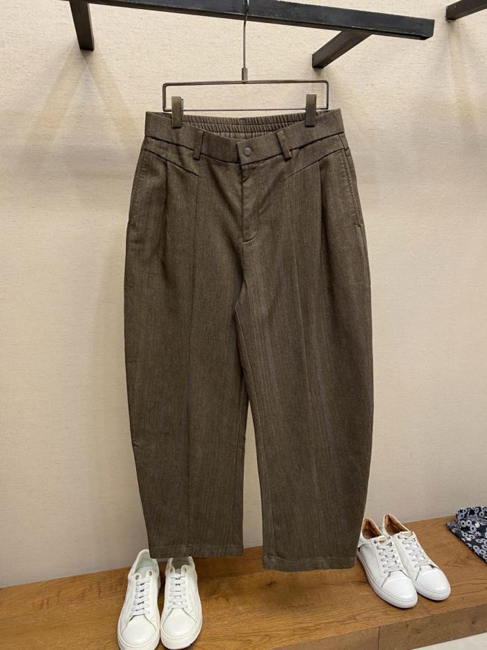 designer,replica,clothing,fake,1:1,lv,luxury,high quality BV Golden Brown Pure Cotton Custom-woven Herringbone Wide-Leg Pants with Gold Thread (GH60N) designer,replica,clothing,fake,1:1,lv,luxury,high quality BV Golden Brown Pure Cotton Custom-woven Herringbone Wide-Leg Pants with Gold Thread (GH60N)