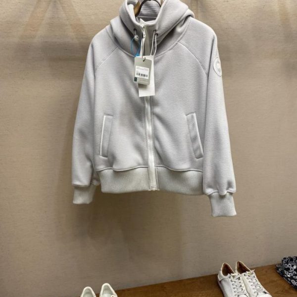 designer,replica,clothing,fake,1:1,lv,luxury,high quality [Women’s] Canada Goose Chiliwack Cardigan Sweatshirt with Wool Fleece Long Sleeve (NZLVL)