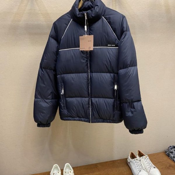 designer,replica,clothing,fake,1:1,lv,luxury,high quality Miu Miu appliqué embroidered down jacket (N3V39)