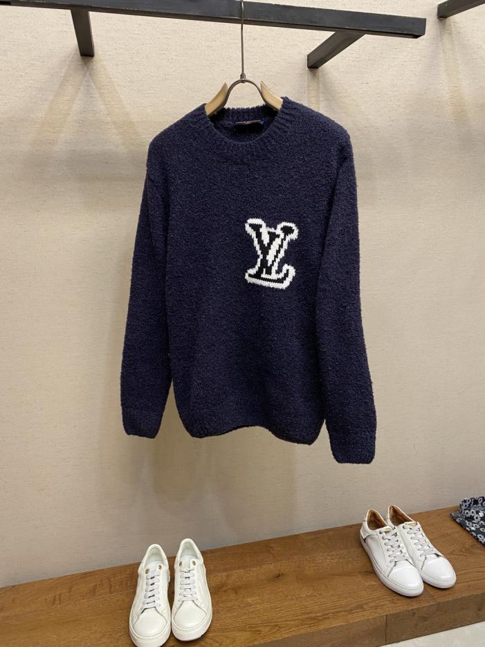 designer,replica,clothing,fake,1:1,lv,luxury,high quality LV wool blend crew neck sweater with intarsia LV logo on the front and back (BEM93) designer,replica,clothing,fake,1:1,lv,luxury,high quality LV wool blend crew neck sweater with intarsia LV logo on the front and back (BEM93)