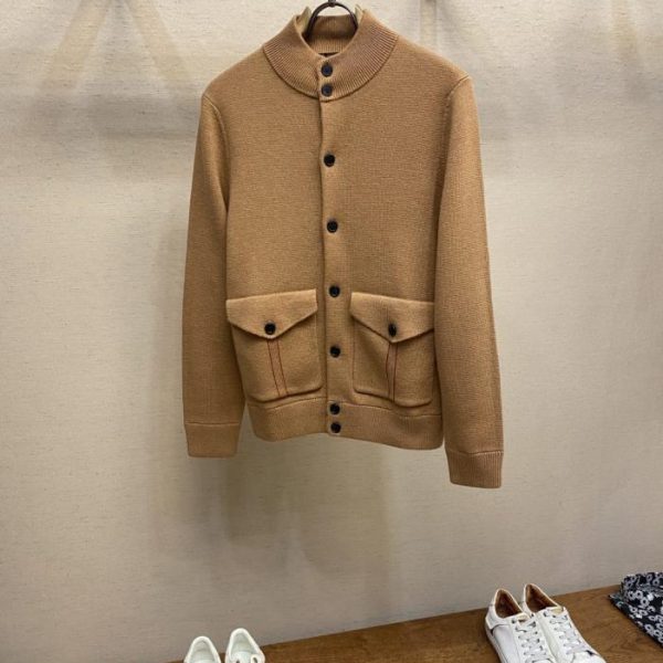 designer,replica,clothing,fake,1:1,lv,luxury,high quality LP Men’s Stand Collar Knit Cardigan (8Q1A2)