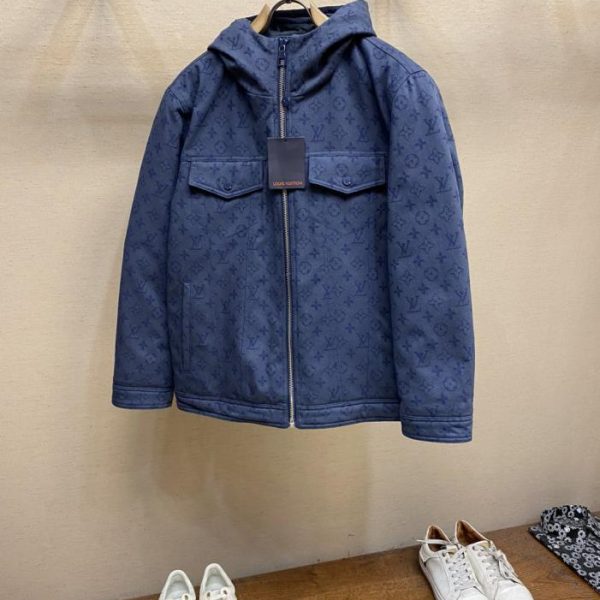 designer,replica,clothing,fake,1:1,lv,luxury,high quality Louis Vuitton Men’s Denim Down Jacket (6W06X)