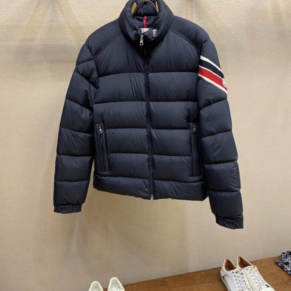 designer,replica,clothing,fake,1:1,lv,luxury,high quality Moncler Tricolor Ribbon Down Jacket (QJOO0)