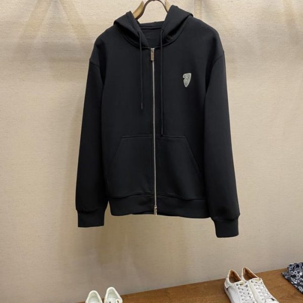 designer,replica,clothing,fake,1:1,lv,luxury,high quality Burberry Stylish Long-Sleeve Hooded Zip-Up Sweatshirt (23C6S)