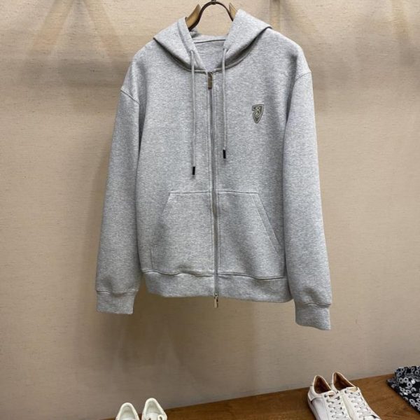 designer,replica,clothing,fake,1:1,lv,luxury,high quality Burberry Stylish Long-Sleeve Hooded Zip-Up Sweatshirt (XXN2K)