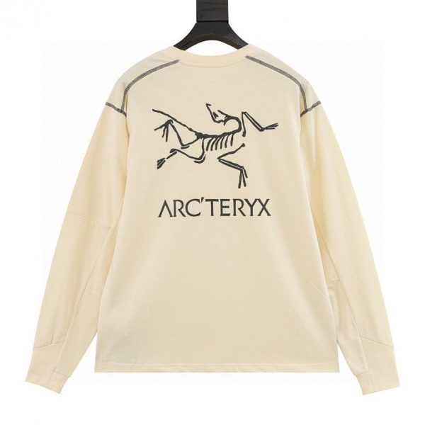designer,replica,clothing,fake,1:1,lv,luxury,high quality Arc’teryx Crew Neck Long Sleeve with Topstitched Print (EC0F)