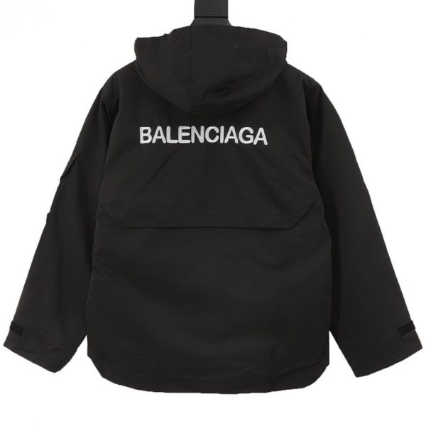 designer,replica,clothing,fake,1:1,lv,luxury,high quality Balenciaga parody of the 3Bsporty black jacket/windbreaker (1AAD)