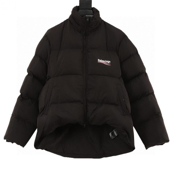 designer,replica,clothing,fake,1:1,lv,luxury,high quality Balenciaga classic Coca-Cola wave print cocoon-shaped down jacket (4EDF)
