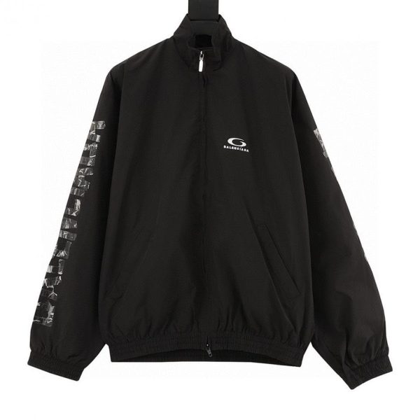 designer,replica,clothing,fake,1:1,lv,luxury,high quality Balenciaga duct tape sleeve windbreaker (460E)