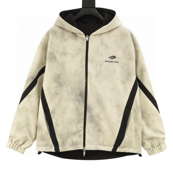 designer,replica,clothing,fake,1:1,lv,luxury,high quality Balenciaga patchwork embroidered washed double-sided leather jacket (B58F)