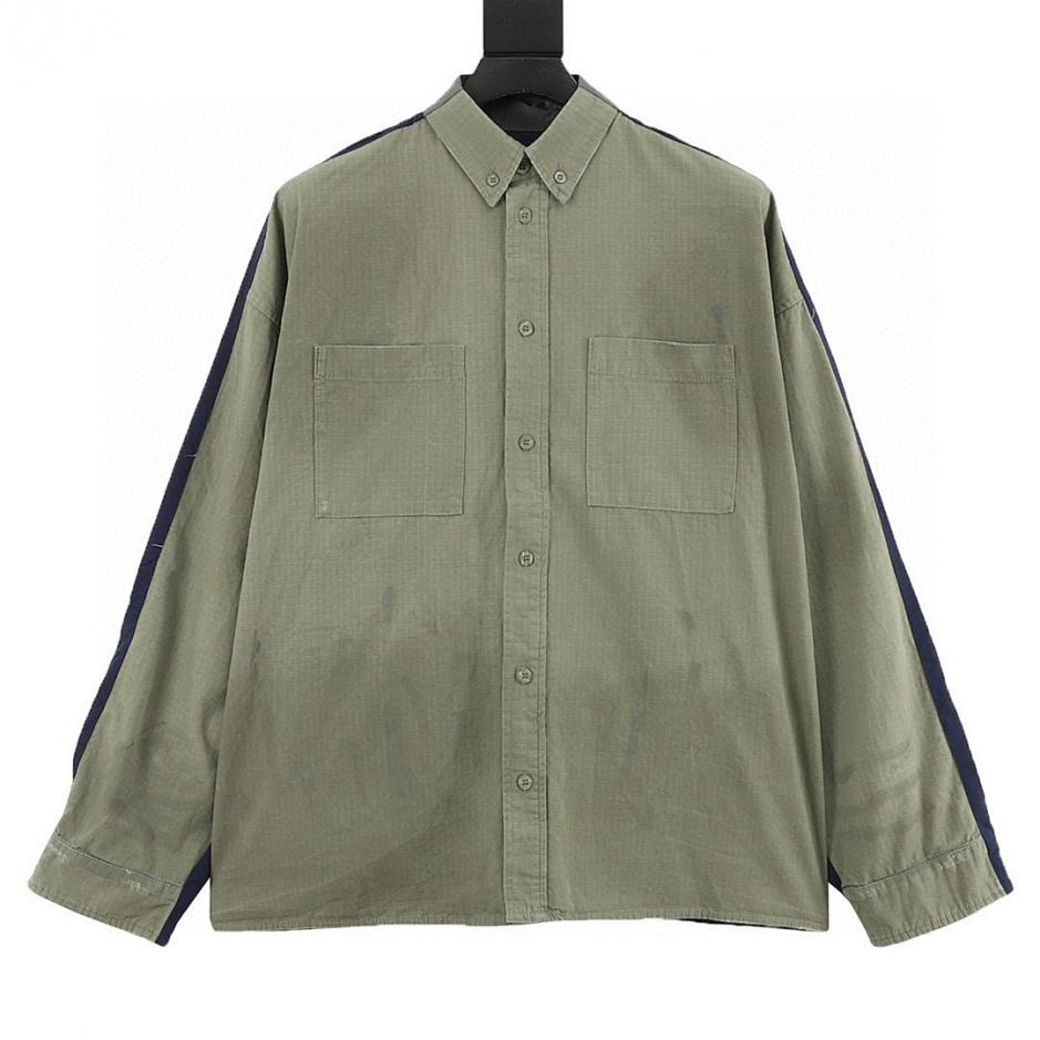 designer,replica,clothing,fake,1:1,lv,luxury,high quality Balenciaga patchwork workwear jacket/shirt (269C) designer,replica,clothing,fake,1:1,lv,luxury,high quality Balenciaga patchwork workwear jacket/shirt (269C)