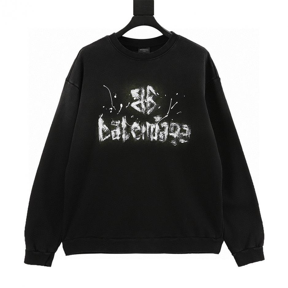 designer,replica,clothing,fake,1:1,lv,luxury,high quality Balenciaga Washed Hand-Painted Letter Crew Neck Sweatshirt (755D) designer,replica,clothing,fake,1:1,lv,luxury,high quality Balenciaga Washed Hand-Painted Letter Crew Neck Sweatshirt (755D)