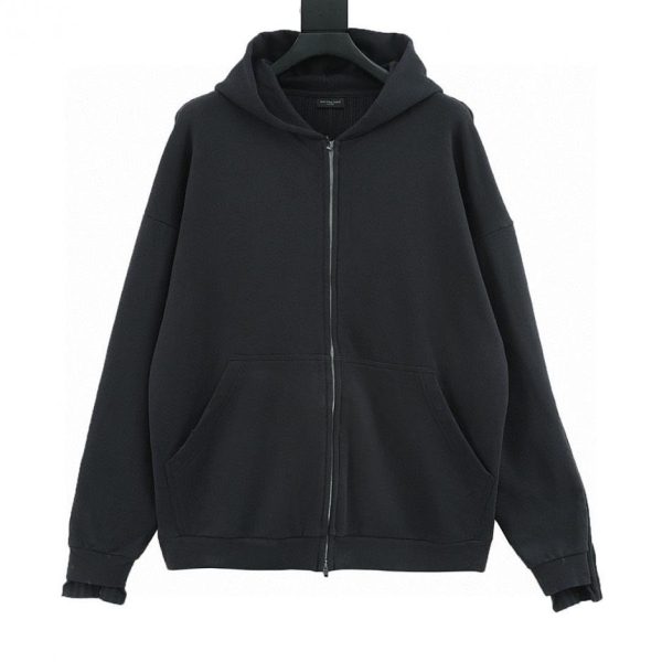 designer,replica,clothing,fake,1:1,lv,luxury,high quality Balenciaga runway piece: front and back panel zip-up hooded jacket (B9F1)