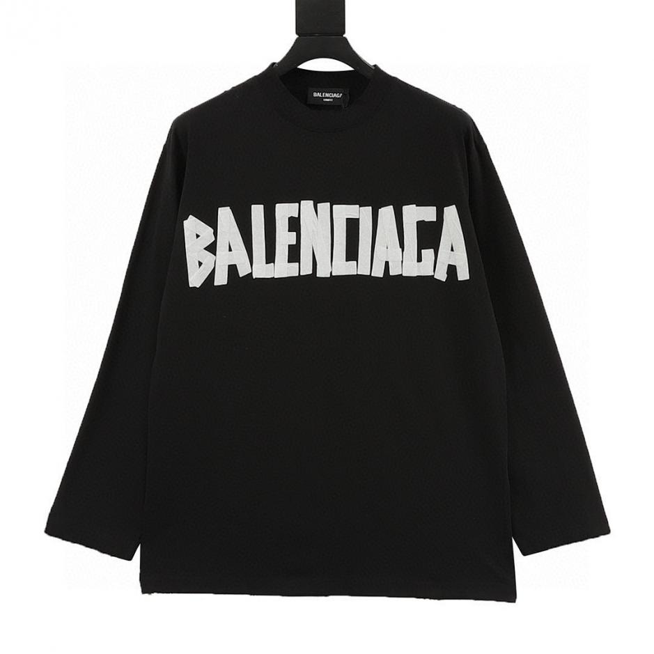 designer,replica,clothing,fake,1:1,lv,luxury,high quality Balenciaga Classic Tape Digital Direct Print Washed Distressed Long-Sleeve T-Shirt (0E1D) designer,replica,clothing,fake,1:1,lv,luxury,high quality Balenciaga Classic Tape Digital Direct Print Washed Distressed Long-Sleeve T-Shirt (0E1D)