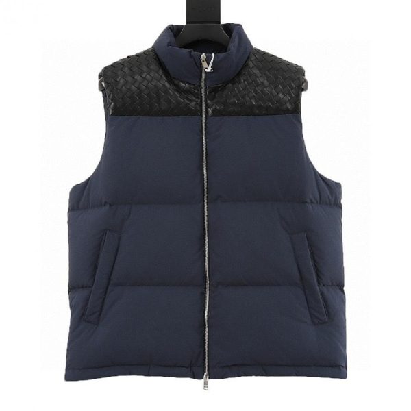 designer,replica,clothing,fake,1:1,lv,luxury,high quality BV sheepskin knitted shoulder panel down vest (B4C3)