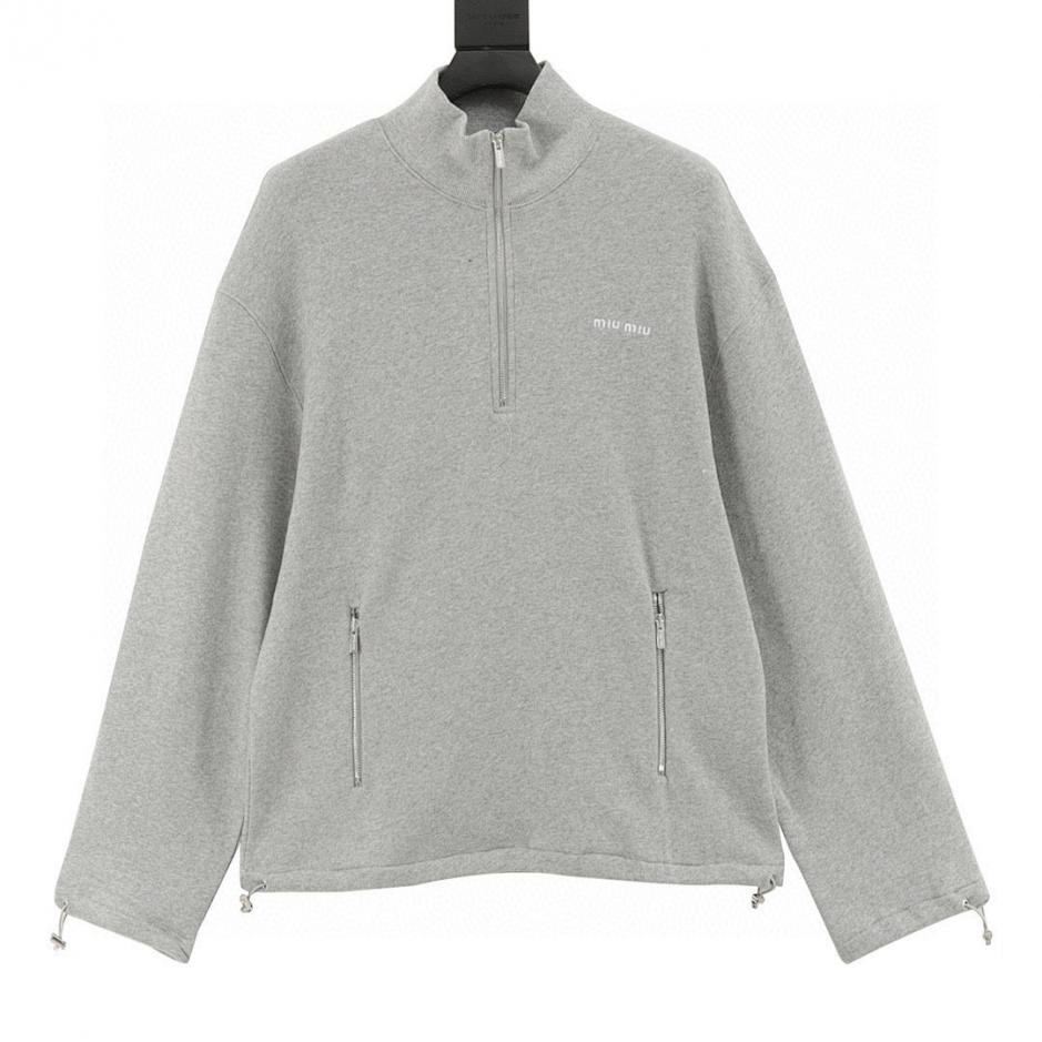designer,replica,clothing,fake,1:1,lv,luxury,high quality MiuMiu Letter Fleece Half-Zip Cashmere Turtleneck Sweatshirt (F878) designer,replica,clothing,fake,1:1,lv,luxury,high quality MiuMiu Letter Fleece Half-Zip Cashmere Turtleneck Sweatshirt (F878)