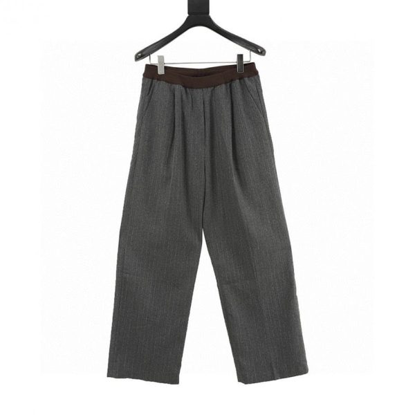 designer,replica,clothing,fake,1:1,lv,luxury,high quality MiuMiu pinstriped straight-leg trousers suit (9C41)