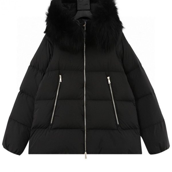 designer,replica,clothing,fake,1:1,lv,luxury,high quality MONCLER Laichefur Hooded Short Down Jacket (930B)
