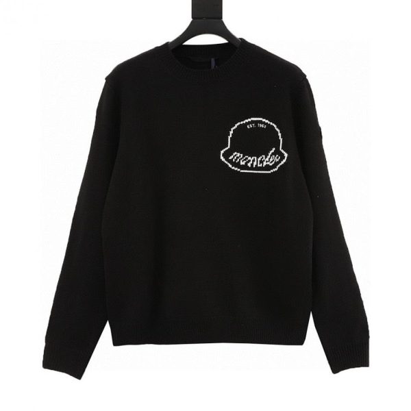 designer,replica,clothing,fake,1:1,lv,luxury,high quality MONCLER Embroidered Logo Crew Neck Sweater (0A1F)