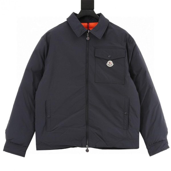 designer,replica,clothing,fake,1:1,lv,luxury,high quality MONCLER Pocket Collar Jacket-Style Down Jacket (BF8F)