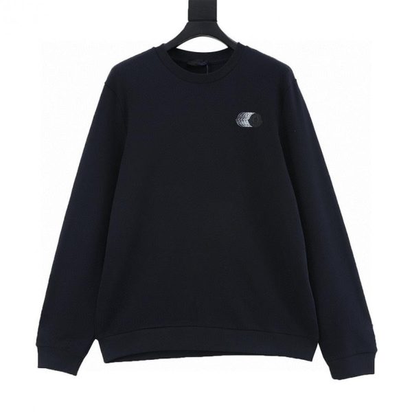 designer,replica,clothing,fake,1:1,lv,luxury,high quality MONCLER Phantom Faded Logo Crew Neck Sweatshirt (E10A)