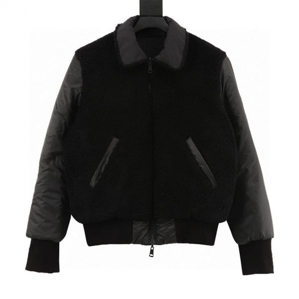 designer,replica,clothing,fake,1:1,lv,luxury,high quality MONCLER Fur-Collar Reversible Bomber Down Jacket (5284)