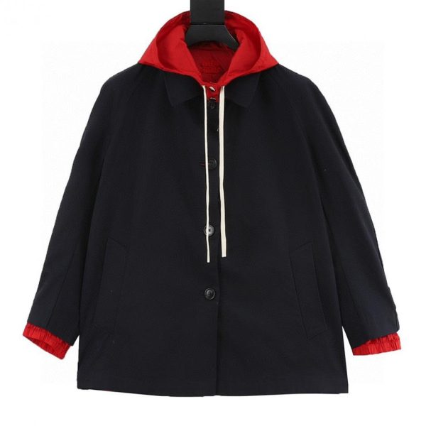 designer,replica,clothing,fake,1:1,lv,luxury,high quality Miu Miu Reversible Hooded Jacket (C6BA)