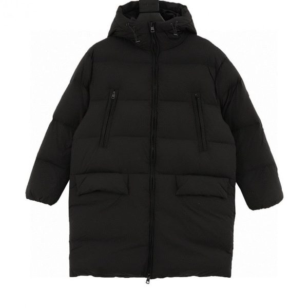 designer,replica,clothing,fake,1:1,lv,luxury,high quality Moncler Bosona Mid-Length Oversized Felt Badge Down Jacket (7D83)