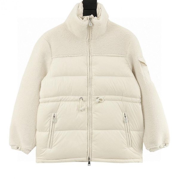 designer,replica,clothing,fake,1:1,lv,luxury,high quality Moncler Escaut Women’s Down Jacket with Lambswool and Drawstring Waist (D704)