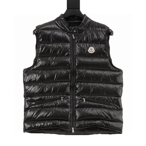 designer,replica,clothing,fake,1:1,lv,luxury,high quality Moncler Maya Lightweight Down Vest with Diagonal Zipper (72E4)