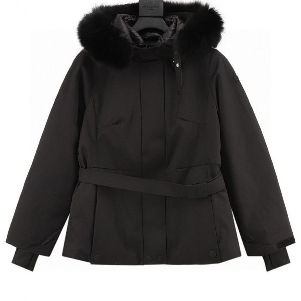 designer,replica,clothing,fake,1:1,lv,luxury,high quality MONCLER Fall/Winter Bauges Shawl-Style Hooded Down Jacket with Fox Fur Collar (EBA9)