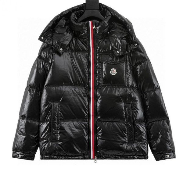 designer,replica,clothing,fake,1:1,lv,luxury,high quality Moncler woven hooded down jacket (B8D3)