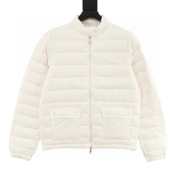 designer,replica,clothing,fake,1:1,lv,luxury,high quality Moncler Lans Collection Stand Collar Zipper Pork Rib Pocket Down Jacket (8982)