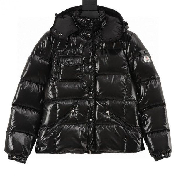 designer,replica,clothing,fake,1:1,lv,luxury,high quality Moncler Glareins Woven-Trimmed Hooded Short Comfort Down Jacket for Women (E7C9)
