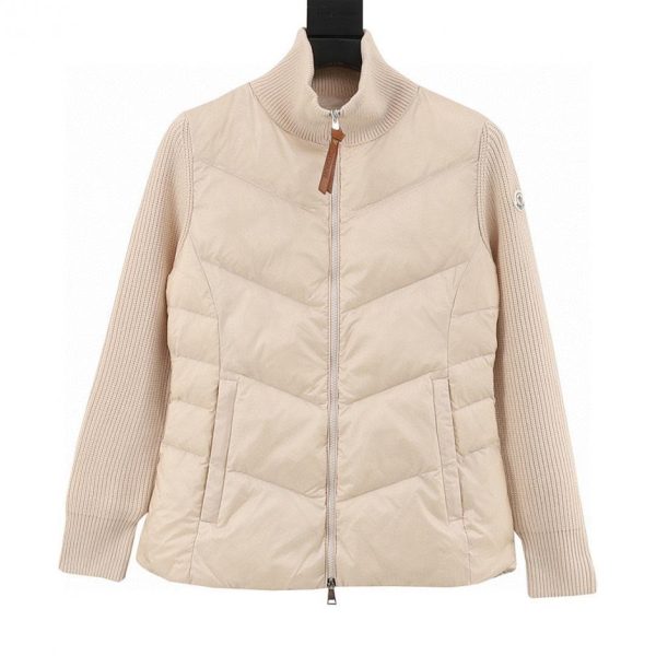 designer,replica,clothing,fake,1:1,lv,luxury,high quality Moncler Women’s Knit Down Jacket with Waistline (9514)