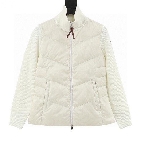 designer,replica,clothing,fake,1:1,lv,luxury,high quality Moncler Women’s Knit Down Jacket with Waistline (BB56)